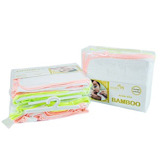 Set 2 khăn tắm sữa Bamboo Mollis cao cấp cho bé