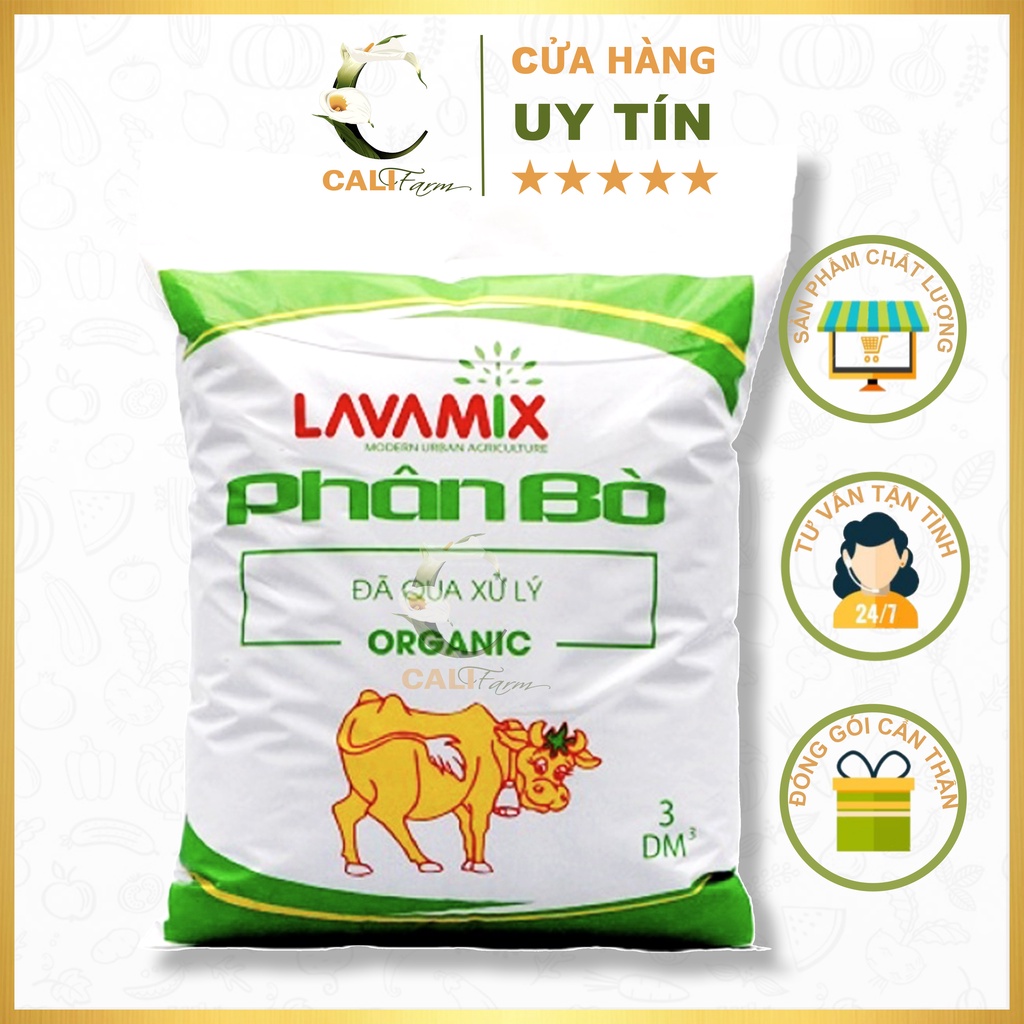 Phân Bò Sạch Lavamix đã qua xử lý 3dm3