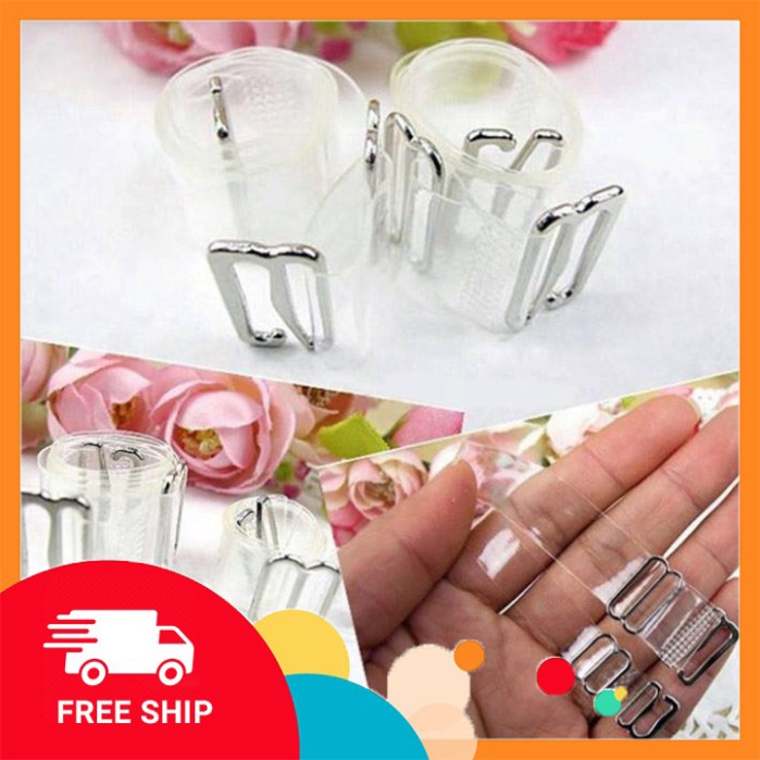 Dây áo trong suốt sợi dẹt Hàn quốc