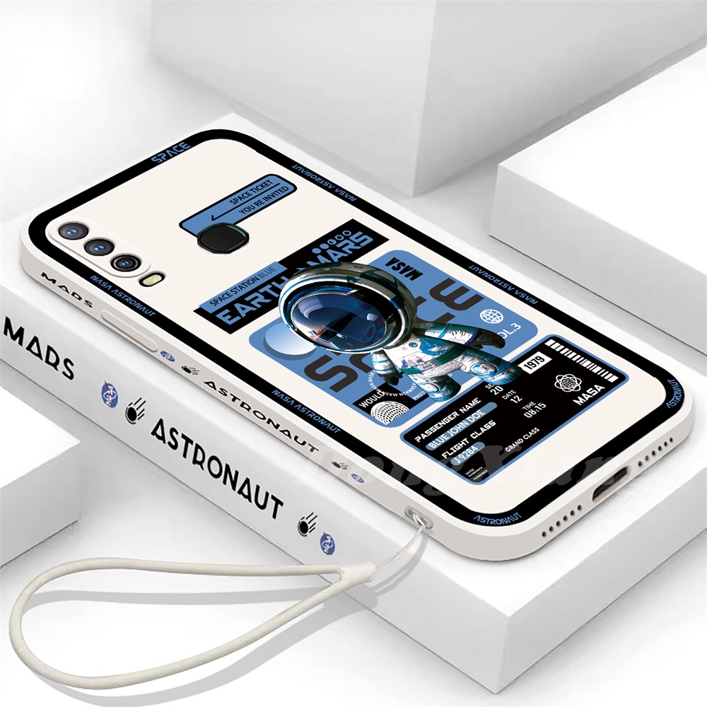 Ốp Điện Thoại TPU Dẻo In Hình Phi Hành Gia VIVO Y16 Y35 Y22 Y15S Y15A Y12s Y21T Y20S Y20i Y21S Y33S Y11 Y12 Y15 Y17 Y19 Y91 Y30 Y51 S1
