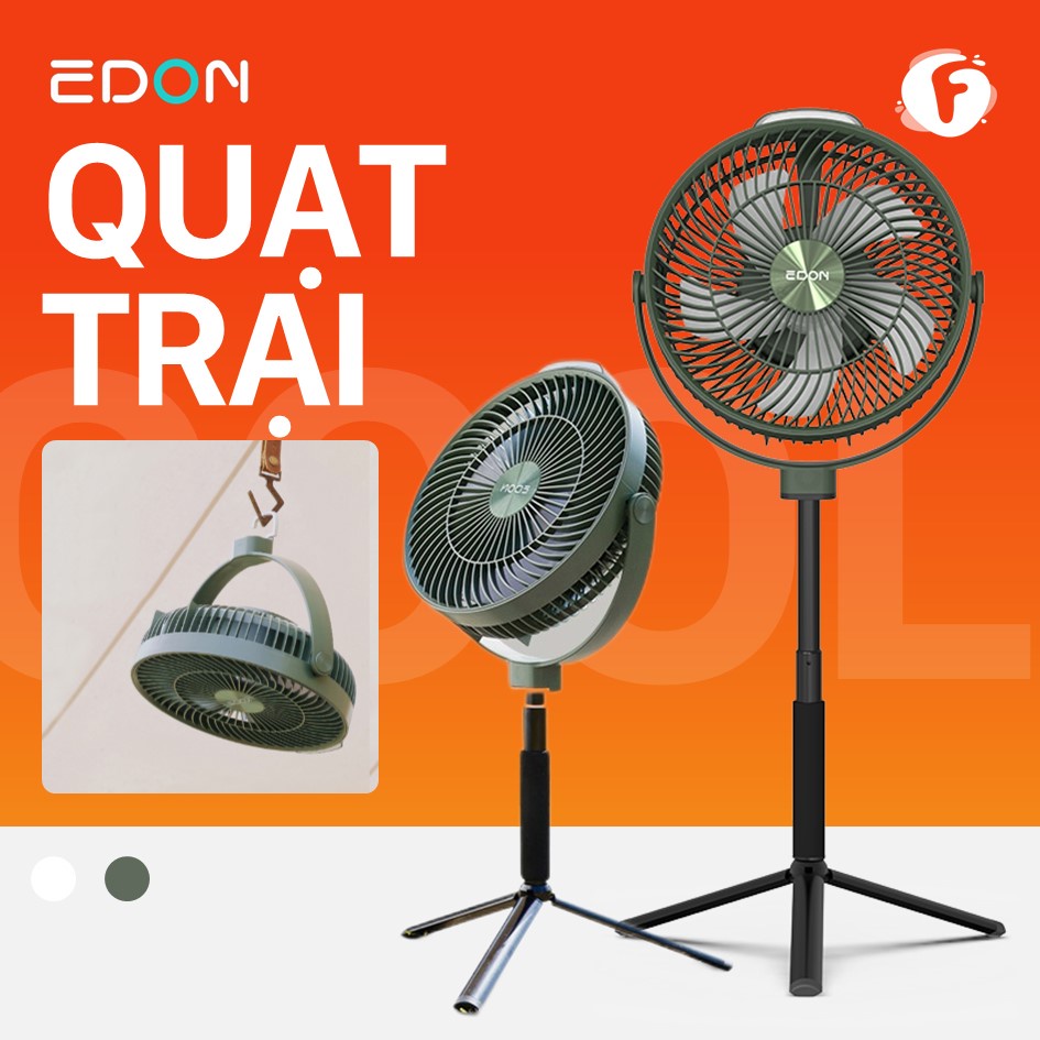 Xiaomi Edon Quạt Trần 8000mah Có Thể Sạc Lại Dùng Khi Đi Cắm Trại E708