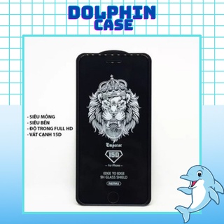 Kính Cường Lực Iphone 15D  FULL MÀN REDMAX Dolphin Case siêu mỏng cảm ứng mượt không tỳ vết