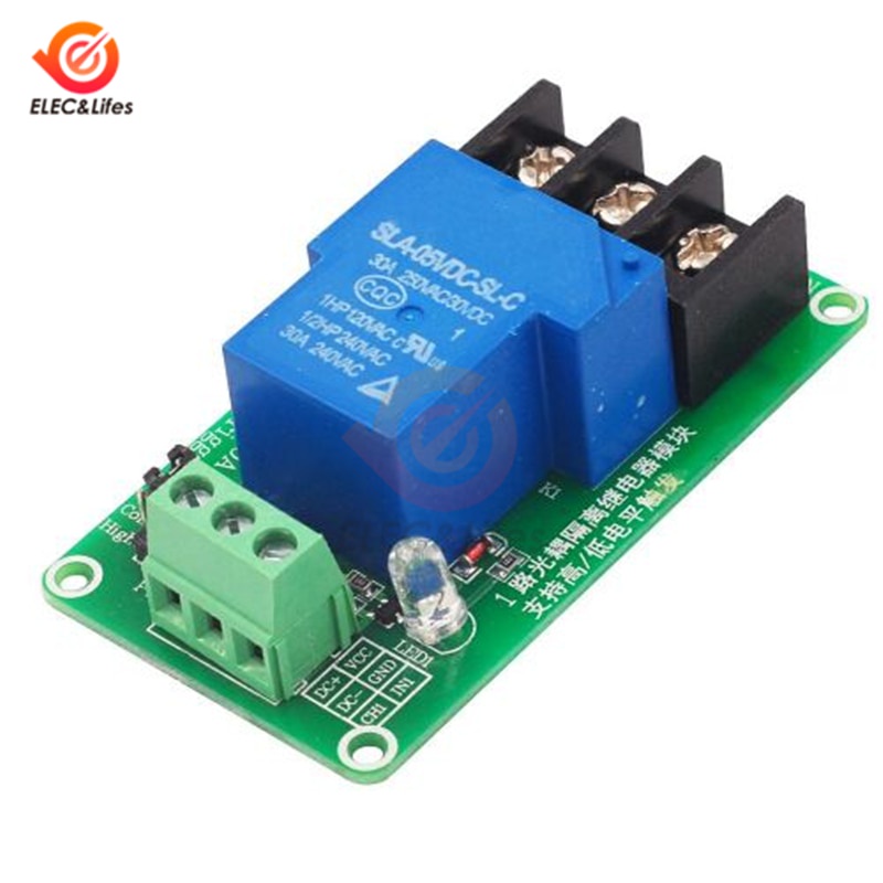 Mô Đun Rơ Le Cách Ly Quang Cao Và Thấp Dc 5V 12V 24V 1 Kênh 30A