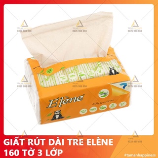 [COMBO 2] Giấy ăn lụa than tre tự nhiên ELENE Cao cấp không tẩy trắng, thân thiện môi trường 180x120mm