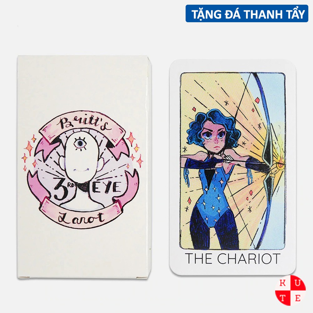 Bài Tarot Britt's Third Eye 78 Lá Tặng Đá Thanh Tẩy