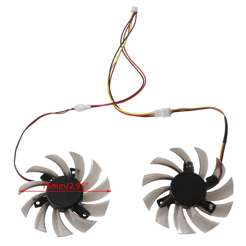 Set 2 Linh Kiện Điện Tử Nerf 2 Cái T 75MM128010Quạt Tản Nhiệt Đồ Họa SM 0 20A Cho GTX 460 465 560
