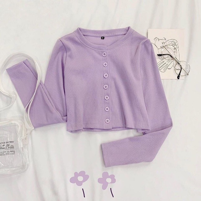 (ẢNH THẬT+VIDEO) ÁO CROPTOP TAY DÀI YAN BASIC ADT80 | BigBuy360 - bigbuy360.vn