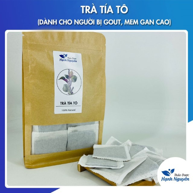 Trà Tía Tô (Hỗ trợ cho người bị gout, men gan cao, giảm đau nhức xương khớp) - Bịch 50 Túi Lọc