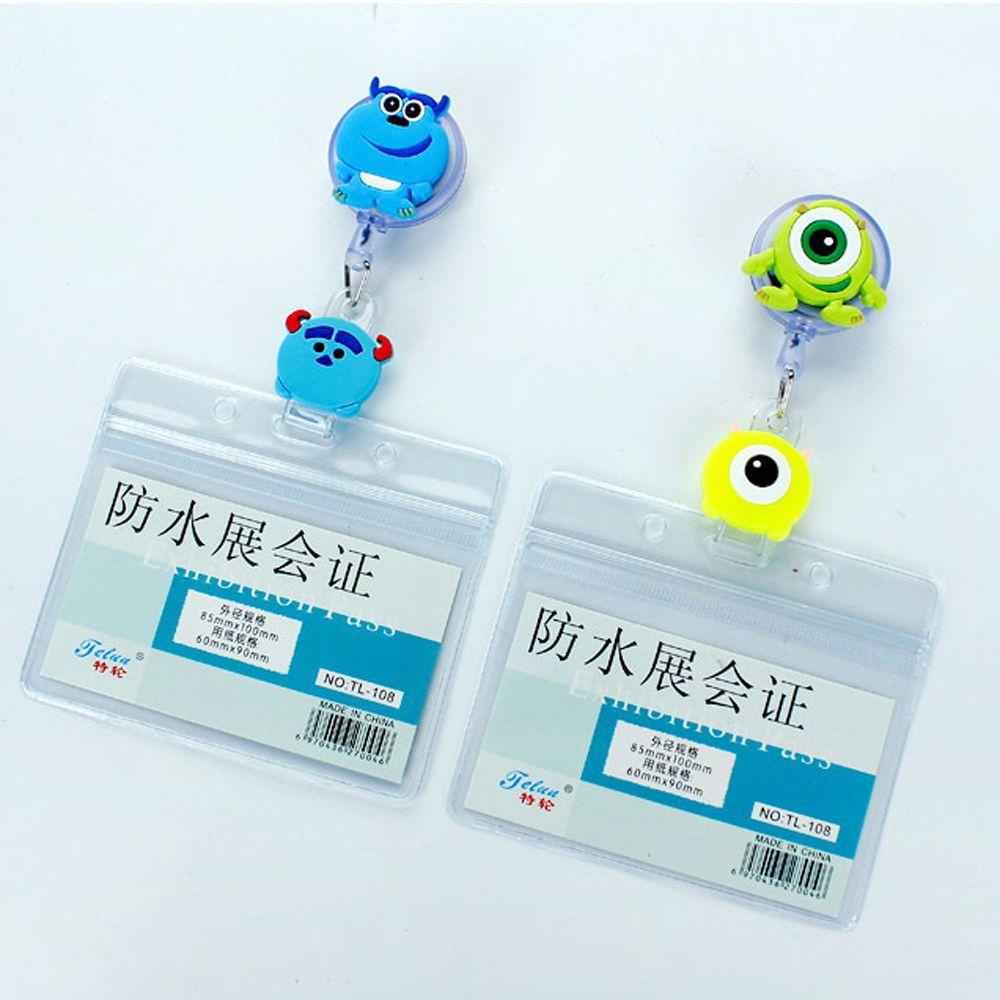Kẹp Giữ Thẻ id / Danh Thiếp Có Thể Thu Gọn Dễ Thương Tiện Dụng Cho Học Sinh