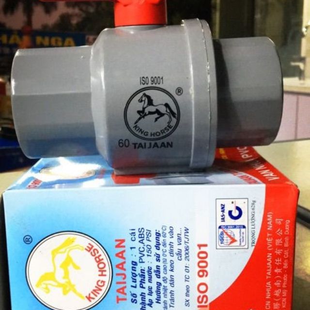 Van nhựa khoá ống nước PVC Size 60mm