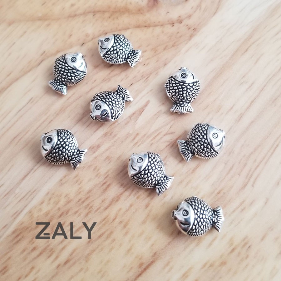 Charm bạc chặn Cá Chép CC43 zaly - Bạc 925