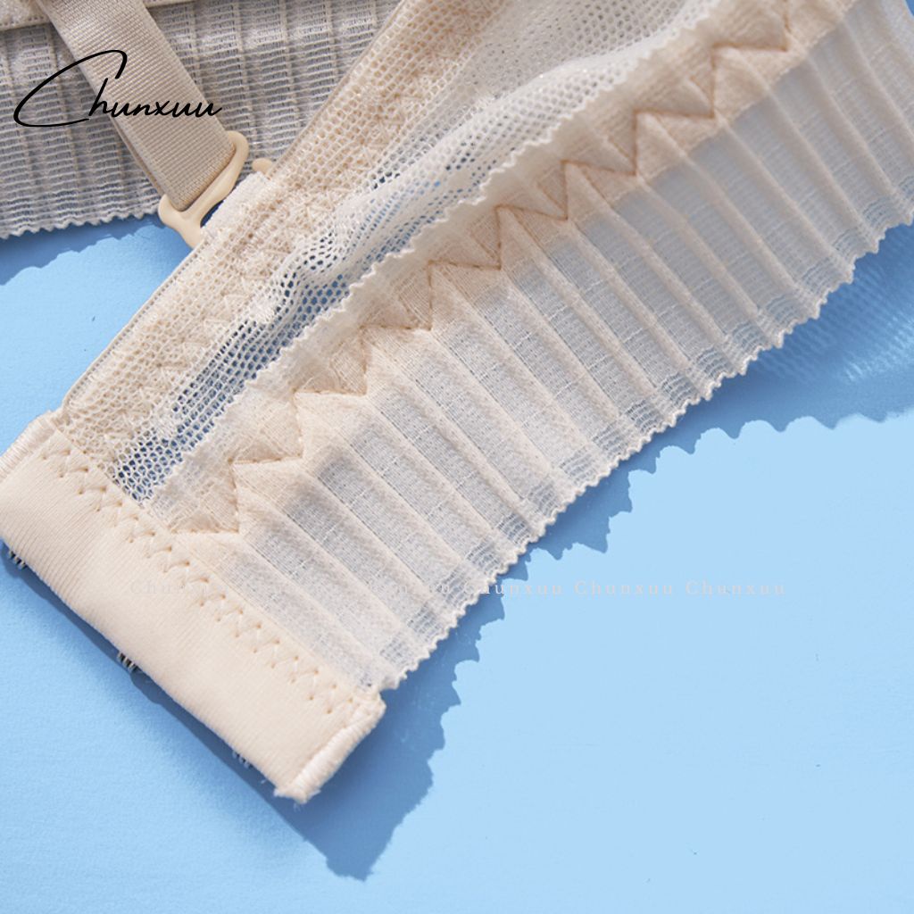 Áo ngực nữ không gọng đệm mỏng CHUNXUU, vải ren hoa mềm mịn thoáng mát - AV43