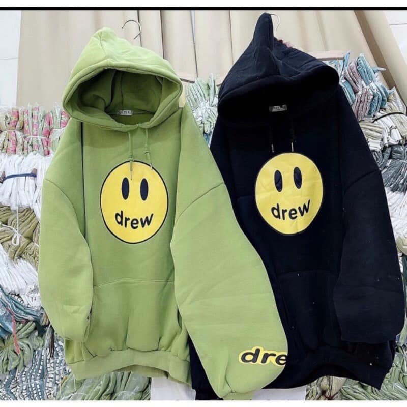 Áo Hoodie nỉ bông Drew mặt cười Hogoto shop , áo nỉ bông hoodie unisex nam nữ
