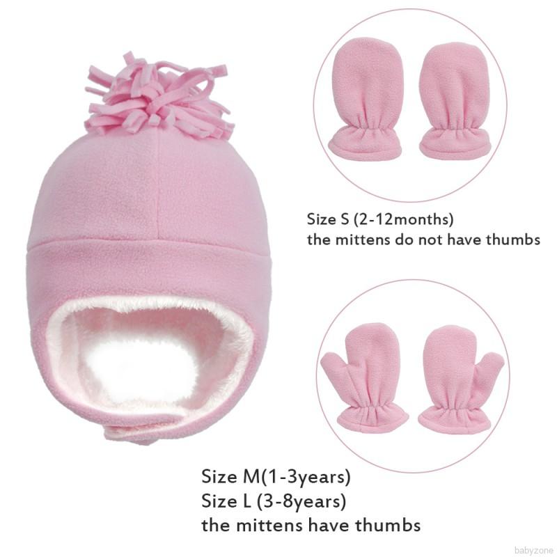 Set Mũ Phi Công + Găng Tay Giữ Ấm Cho Bé