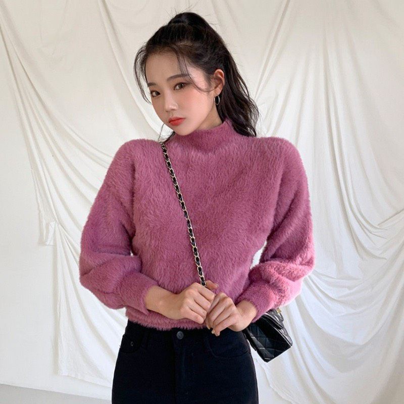 Áo len lông cổ 3 phân hàng QC