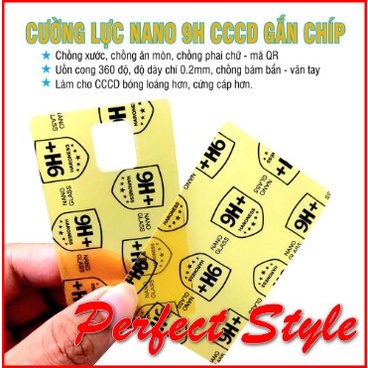 Miếng dán cường lực Nano bảo vệ Căn Cước Công Dân - CCCD / GPLX Giấy phép lái xe khỏi trầy xước, tăng độ cứng cho thẻ