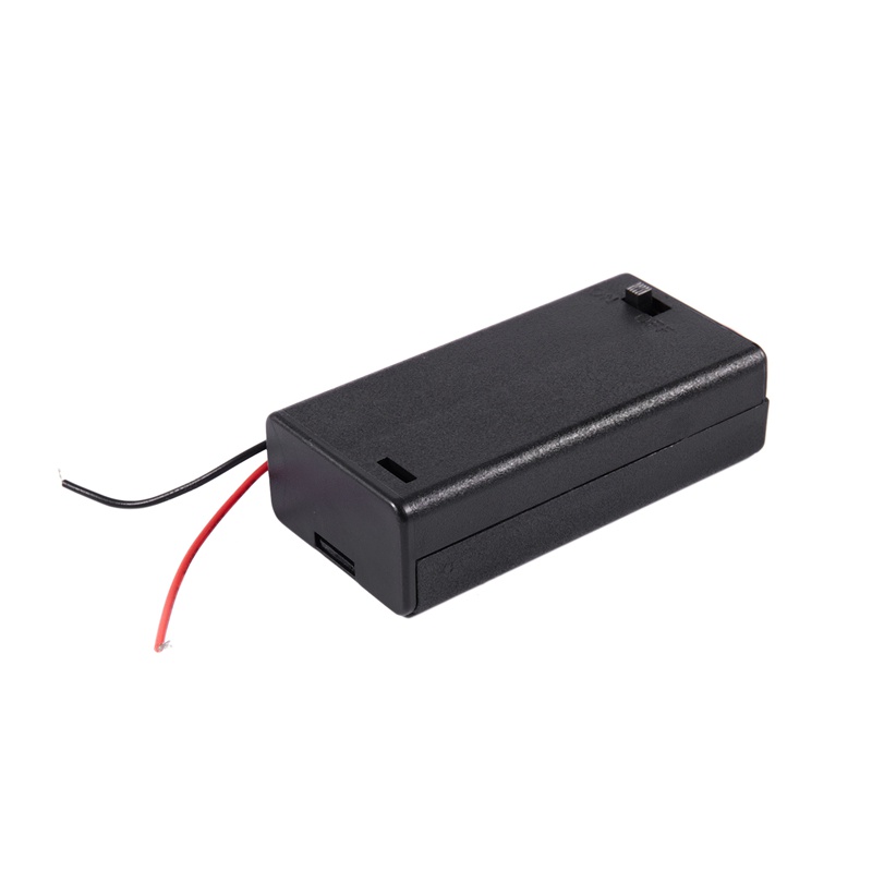 Hộp Đựng Pin 2 X AA 3V Có Công Tắc Bật/Tắt Kèm Vỏ Bọc