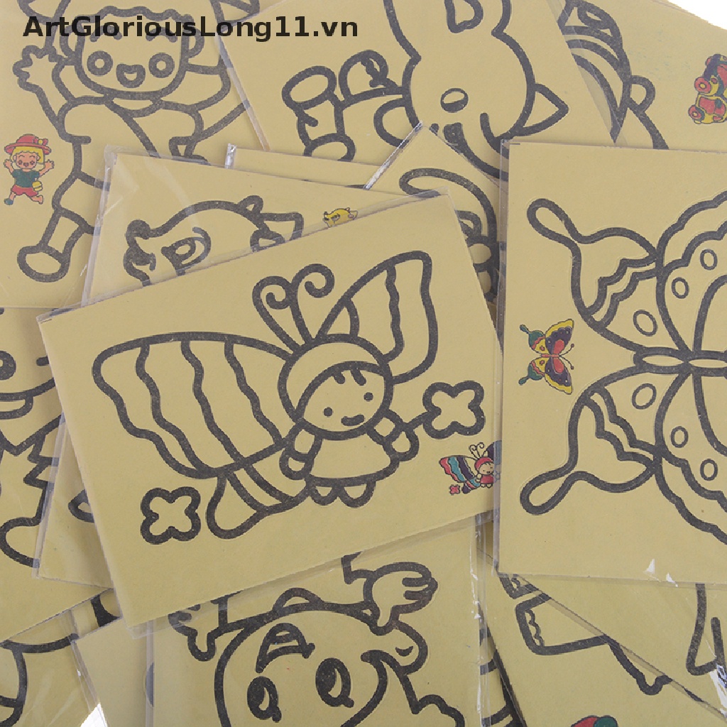 Đồ Chơi Vẽ Tranh Cát Nhiều Màu Sắc DIY Dành Cho Trẻ Em