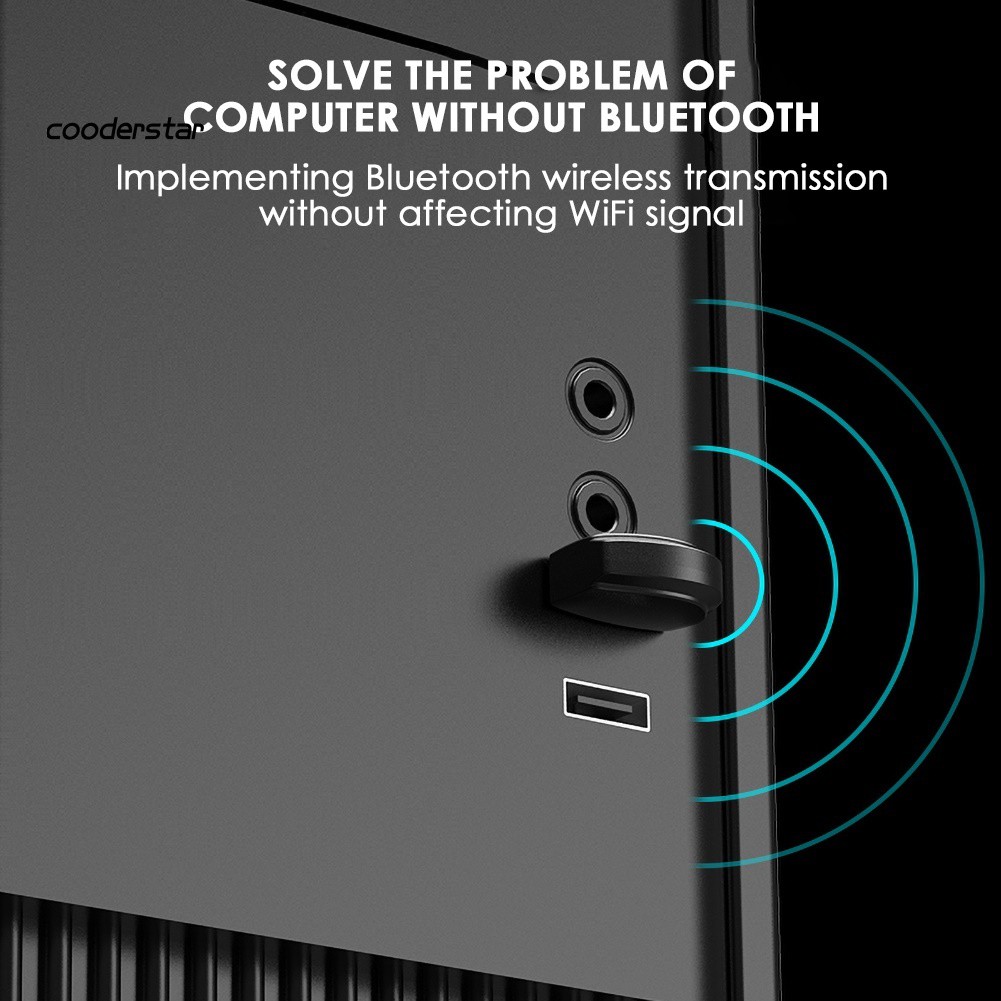Usb Bluetooth 5.0 Nhận Tín Hiệu Không Dây Cho Pc