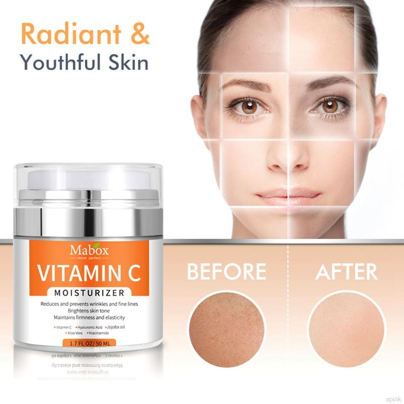 Kem Vitamin C Mabox Dưỡng Ẩm Sáng Da Chống Nếp Nhăn 50ml