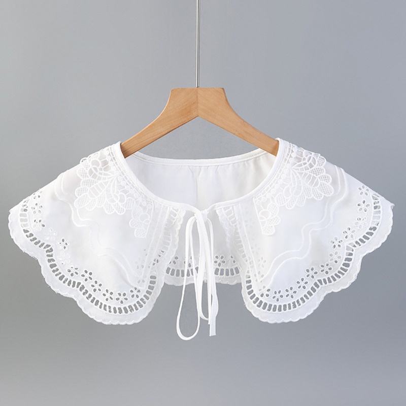 Cổ áo sơ mi giả màu trắng thanh lịch cho nữ