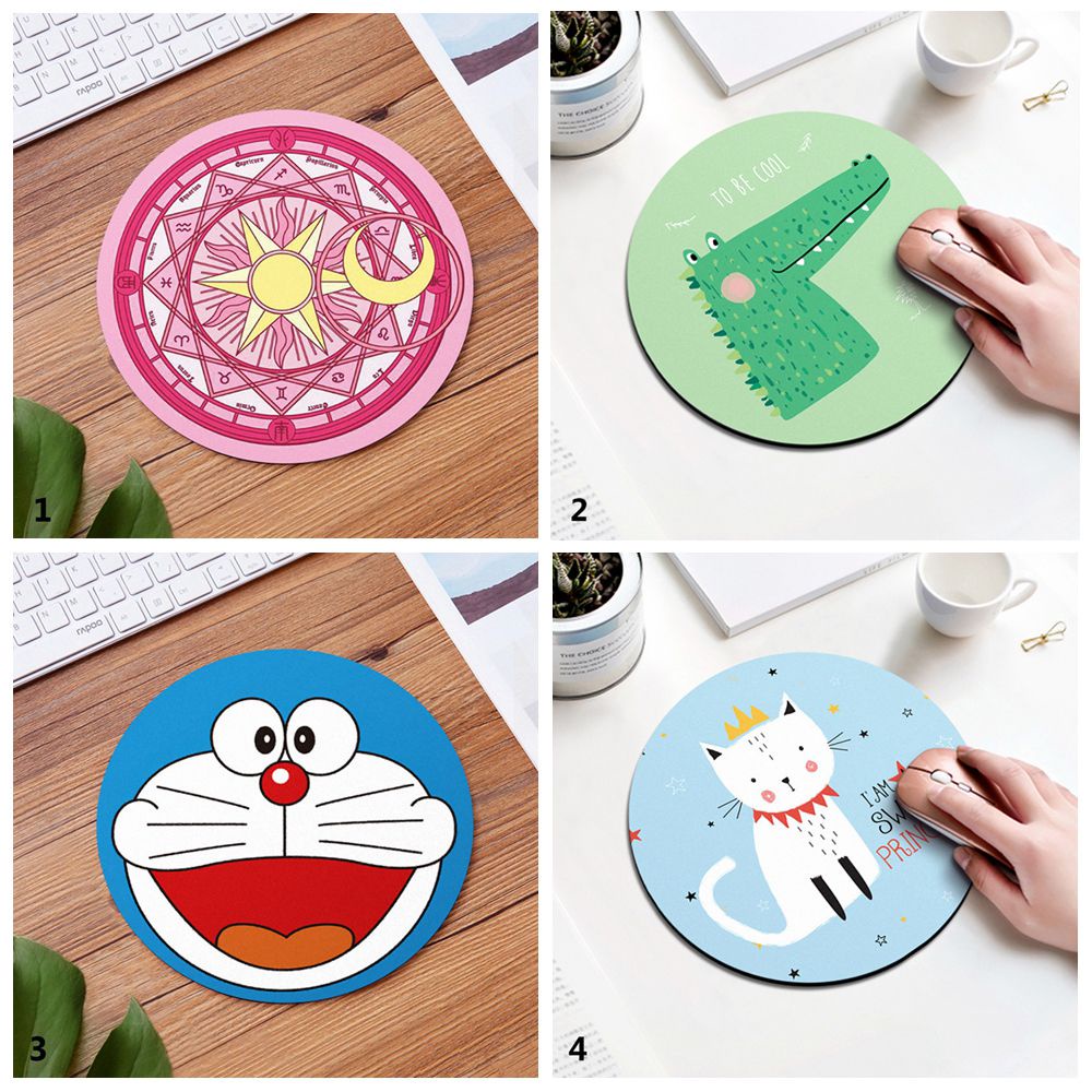 GOUPDO lót chuột chống trượt hoạ tiết hoạt hình nhiều kiểu dáng xinh xắn