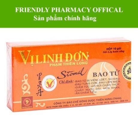 Vị Linh Đơn - Hỗ trợ giảm viêm loét dạ dày hành tá tràng, kháng khuẩn HP (Hộp 10 gói)