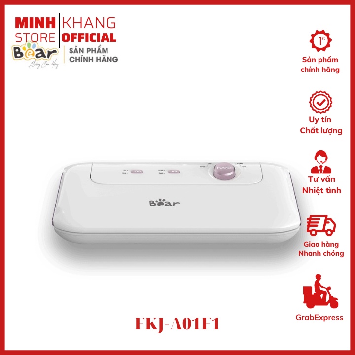 Máy Hút Chân Không & Hàn Miệng Túi Cầm Tay Bear FKJ-A01F1, Bảo Quản Thực Phẩm Lâu, An Toàn, Tránh Nấm Mốc