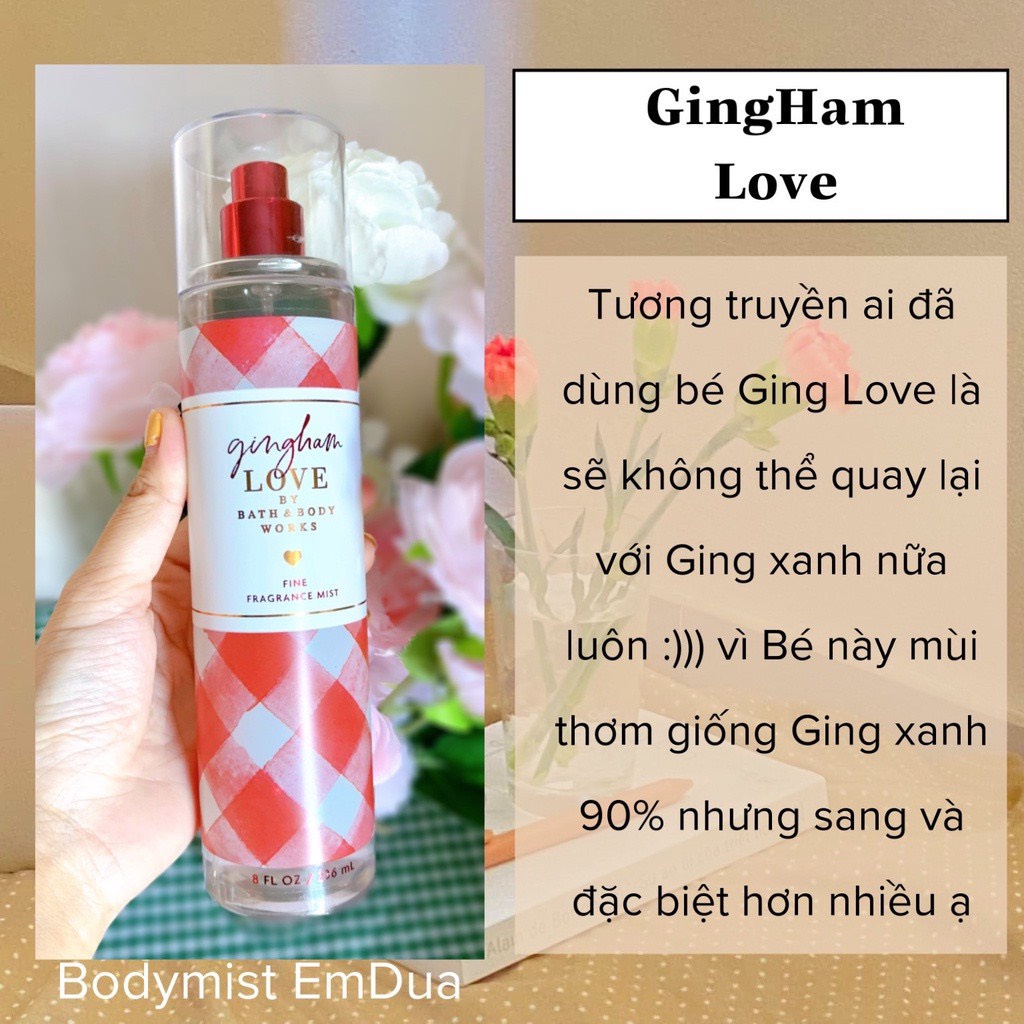 Xịt thơm toàn thân body mist Bath &amp; Body Works 236ML