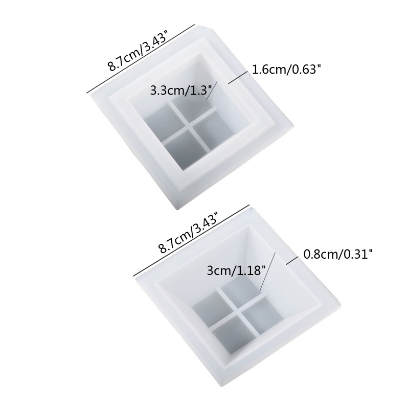 Khuôn Silicone Làm Trang Sức Hình Kim Tự Tháp