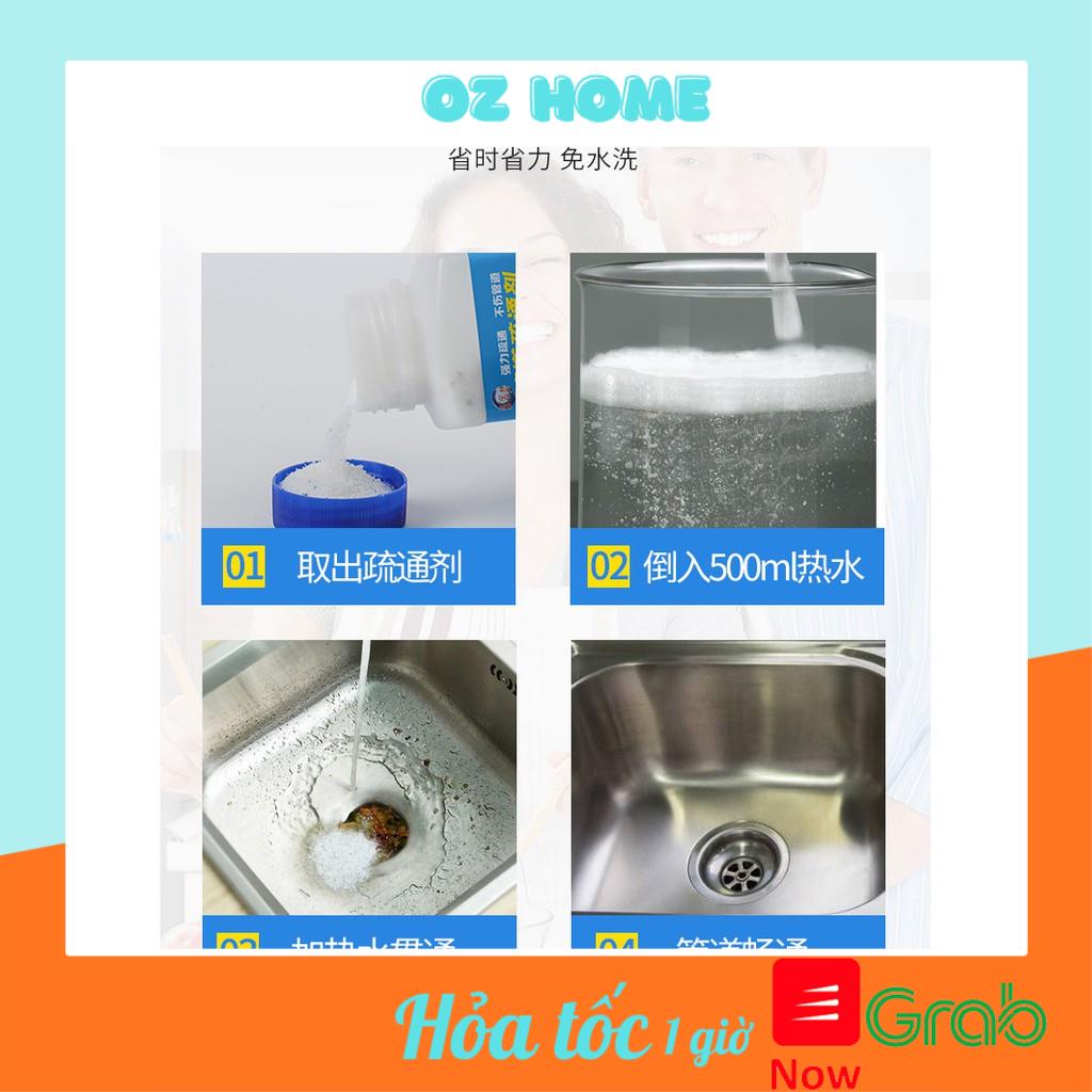 Bột thông Cống OZhome - Thế Hệ Mới ,Thông Bồn Cầu Thần Thánh ,Thông Tắc Bồn Cầu Nhanh Chóng