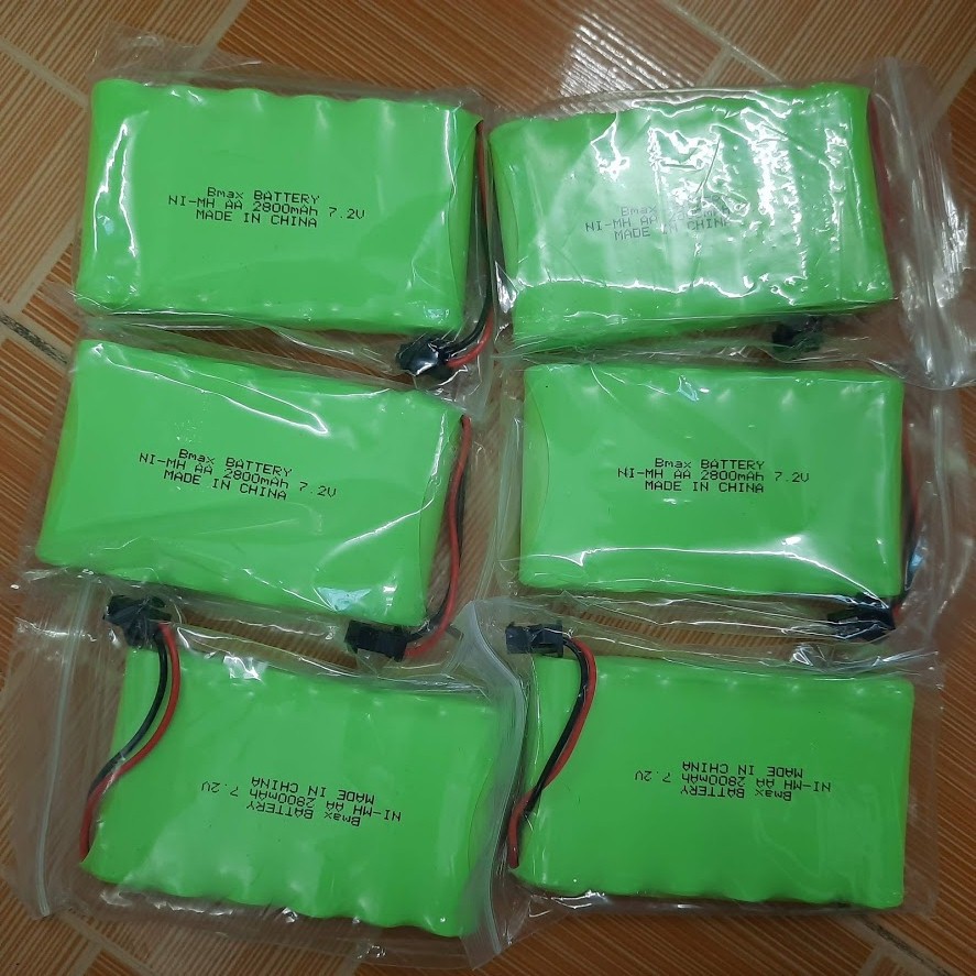 Pin xe mô hình điều khiển từ xa 7.2v cổng nối SM dung lượng cao 2800mah /2000mah