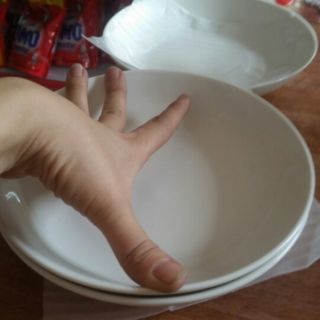 Combo 20 đĩa sứ 7 inch trơn