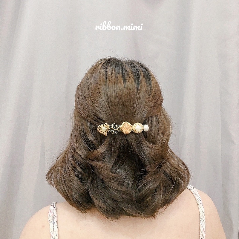 [ Hàng Thiết Kế ] Kẹp Tóc Phối Kiểu Handmade Cao Cấp Ribbon.mimi Begi