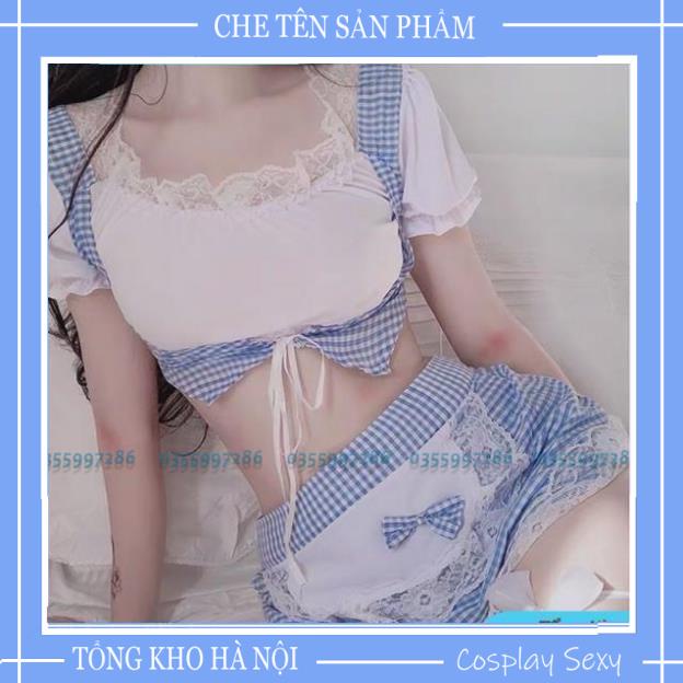 Bộ Đồ Ngủ Cosplay Sexy Nàng Lọ Lem Chăm Chỉ, Váy Ngủ Cosplay Hầu Gái Đủ Phụ Kiện Mã HGx001 iVYSHOP | BigBuy360 - bigbuy360.vn