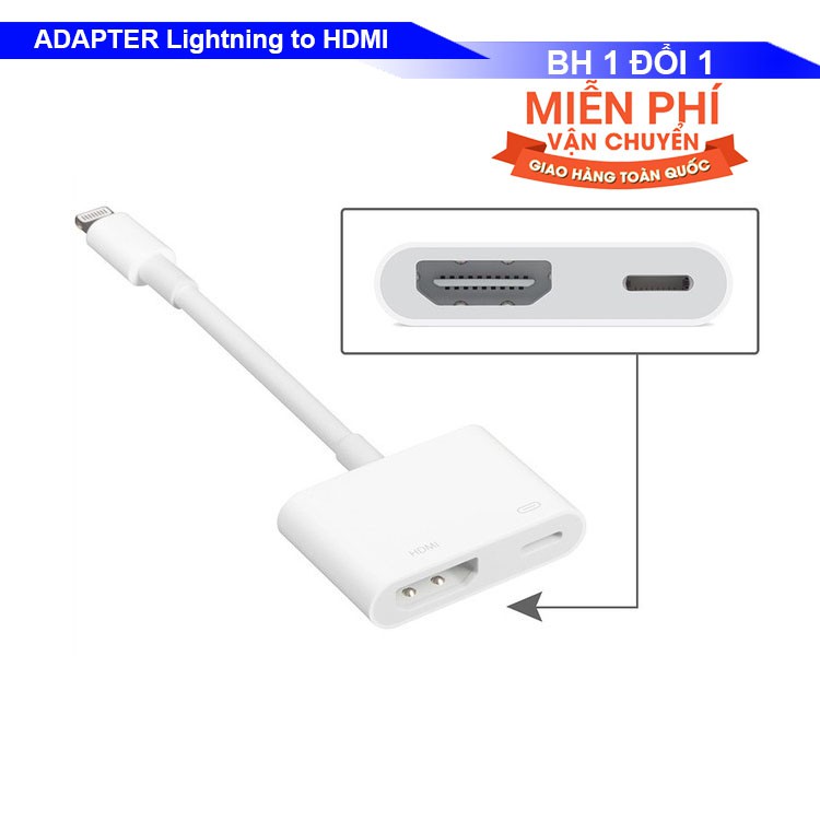 Cáp Lightning to HDMI Adapter dành cho iphone - ipad