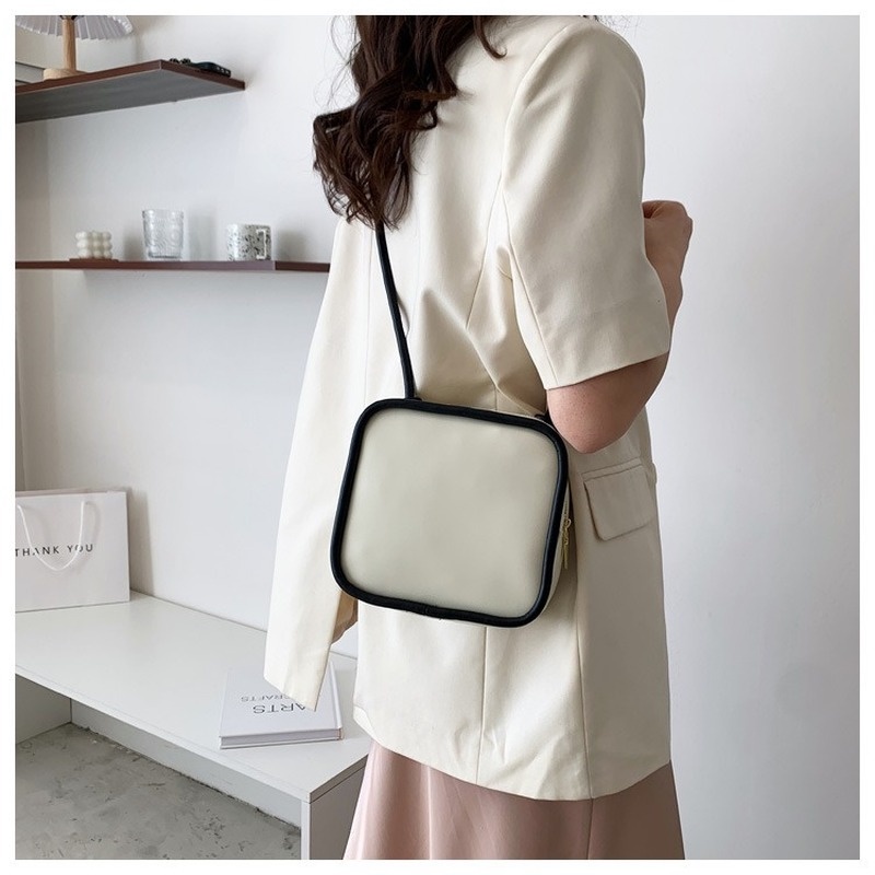 Túi Đeo Chéo Vai Hình Vuông Nhỏ Màu Trơn Đơn Giản Thời Trang Mùa Xuân Mới 2022 Gylb245