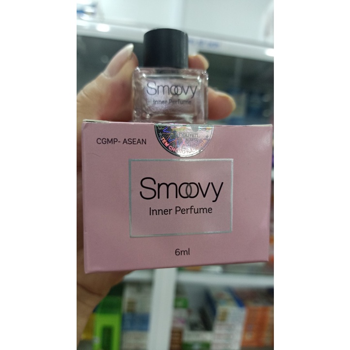 Nước hoa vùng kín Smoovy Inner Perfume Chai 6ml -Tặng kèm chại xịt thơm miệng thảo dược