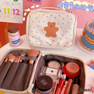 🌱 Túi Xách Tote Canvas Cỡ Lớn In Họa Tiết Gấu Hoạt Hình Phong Cách Hàn Quốc