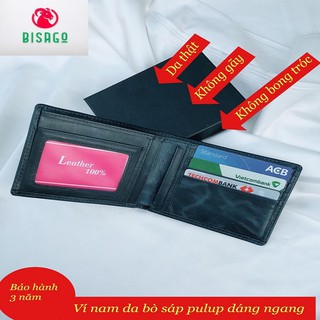 [ HÀNG CAO CẤP ] Bóp/ Ví Nam Da Bò Sáp Pullup Phong Thủy