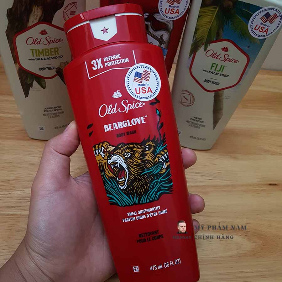 Sữa tắm Old Spice, gel tắm cao cấp Old Spice 473ml - nhập khẩu Mỹ