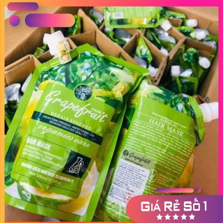 Kem hấp ,ủ,xả phục hồi tóc bưởi grapefruit siêu mềm mượt dạng túi 500ml mua 3 tặng 1 quà siêu xinh