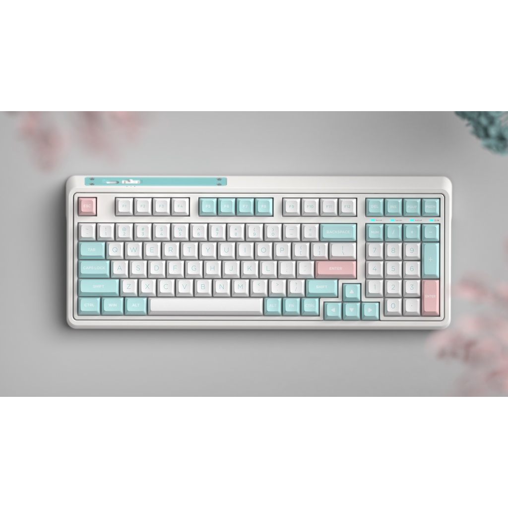 Bàn phím FL-Esport CMK98 SAM Marshmallow 3 mode kết nối Bluetooth/Type C/ Usb 2.4Ghz, led RGB Hotswap