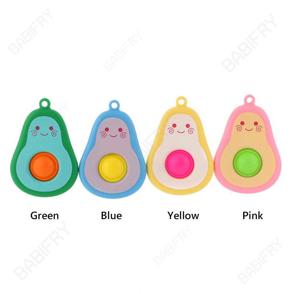 Đồ Chơi Bóp Xả Stress Hình Quả Bơ Bằng Silicone