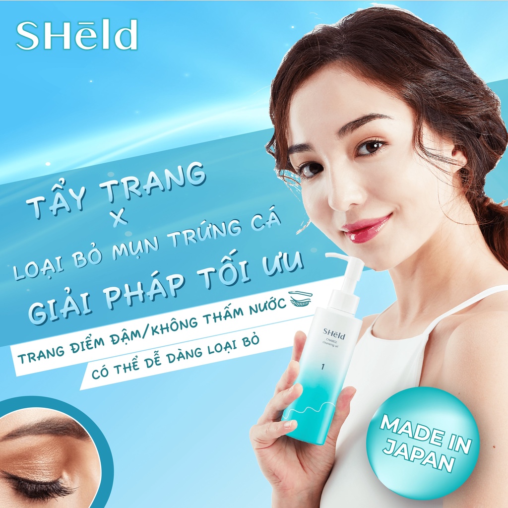 Dầu Tẩy Trang Chống Lão Hoá Sớm MOMOTANI SHeld 180ml