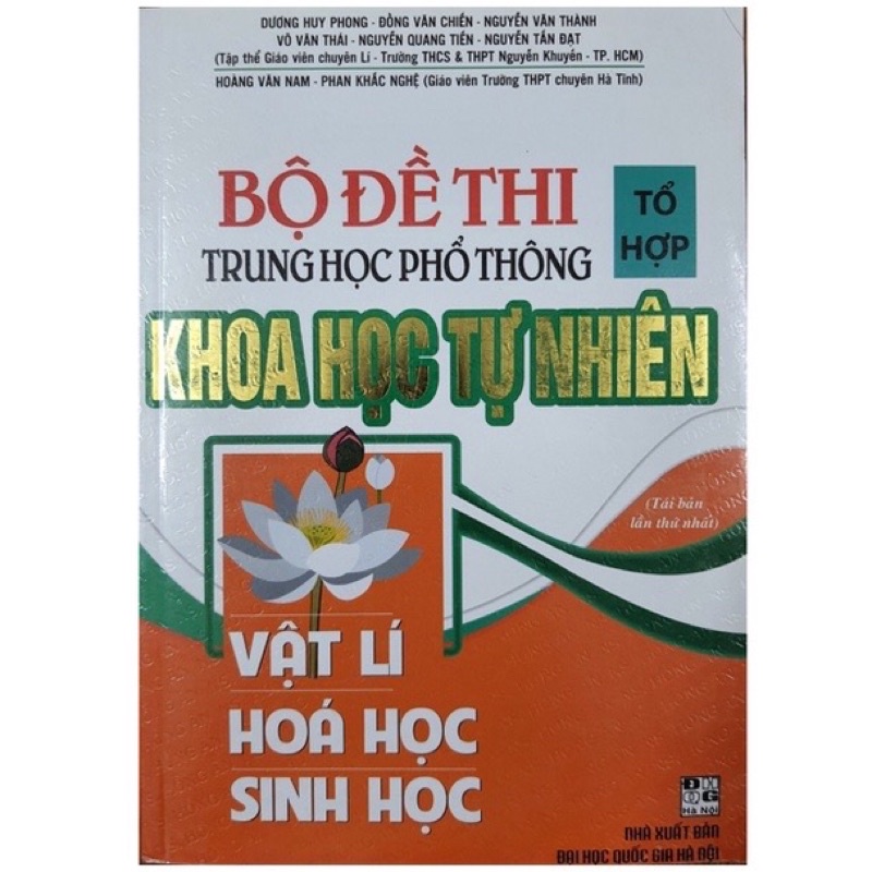 Sách - Bộ đề thi Trung Học Phổ Thông tổ hợp Khoa Học Tự Nhiên (Vật lí, Hóa học, Sinh học)