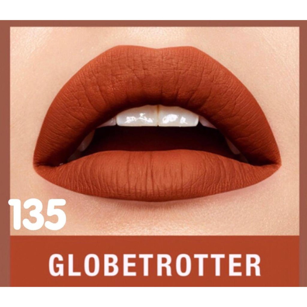 Son kem chuẩn lì giữ màu 16h Maybelline Super Stay Matte Ink Phiên Bản City (5ml) Tông 135 Globetrotter | BigBuy360 - bigbuy360.vn