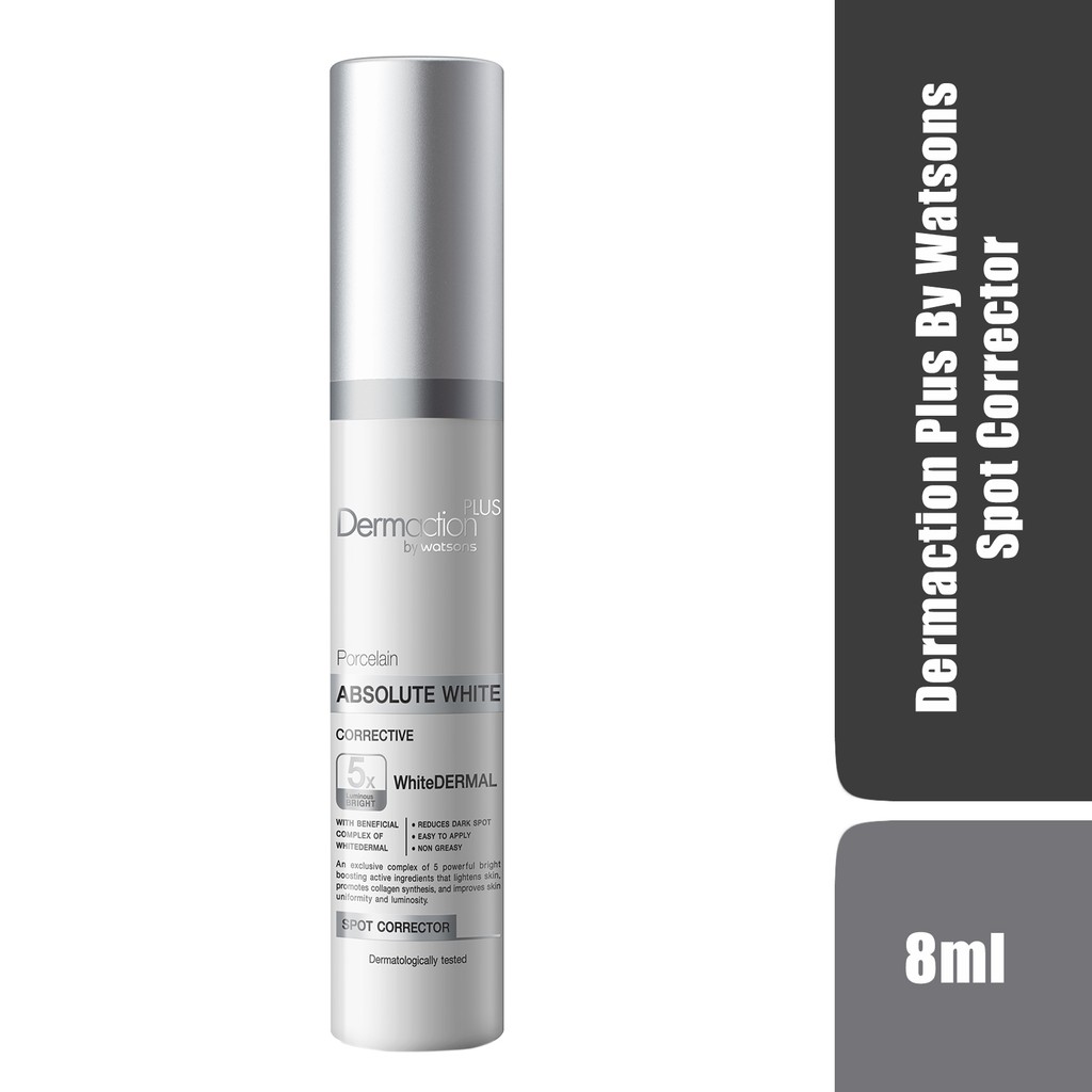 Tinh Chất Giảm Mụn Mờ Thâm Dermaction Plus By Watsons Absolute White Corrective Spot Corrector 8ml