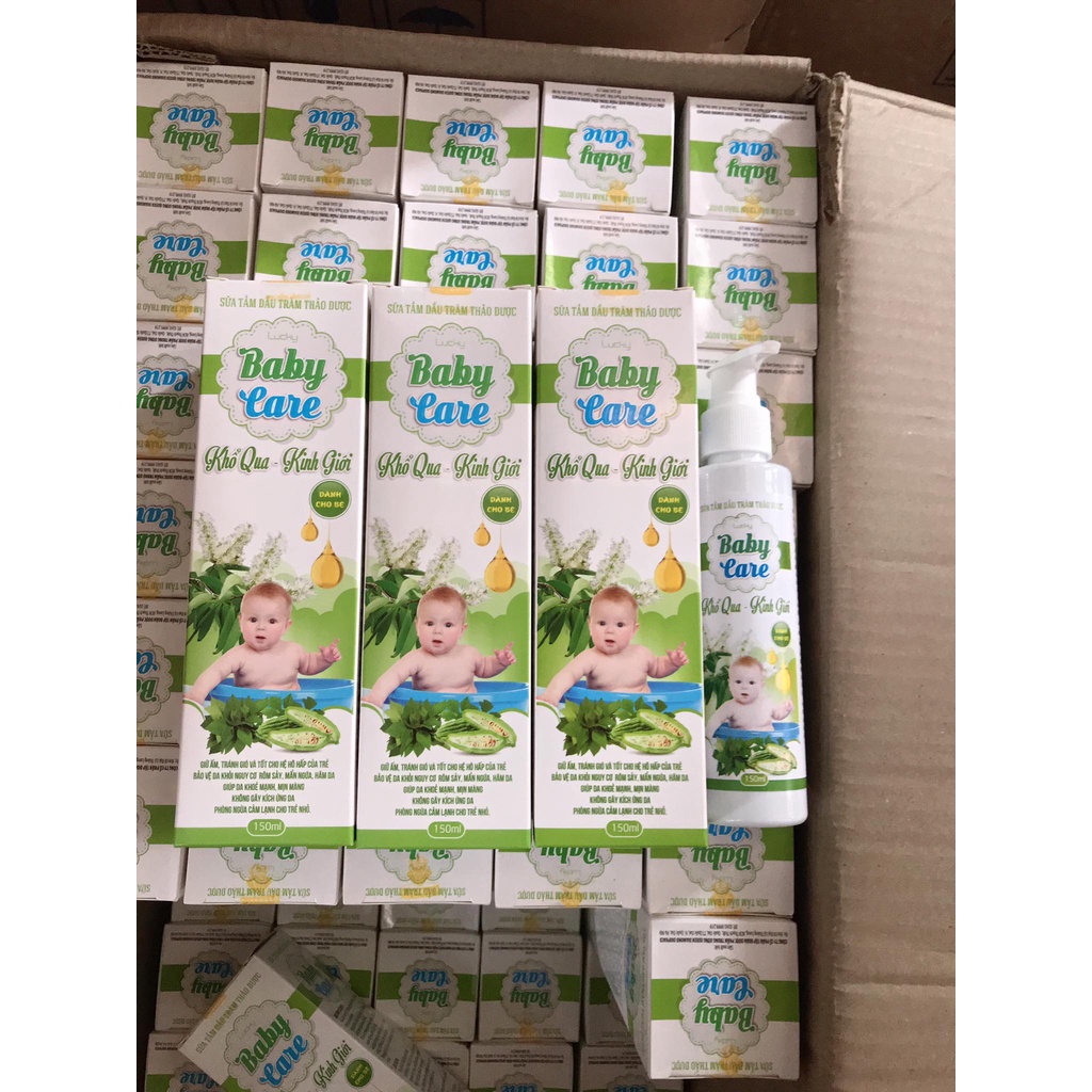 Sữa Tắm Dầu Tràm Thảo Dược Baby Care, Khổ Qua - Kinh Giới ( Hộp 150ml )