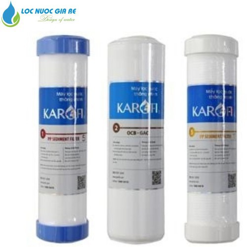 Bộ 3 lõi lọc nước karofi chính hãng | lõi lọc nước karofi - KRFBS